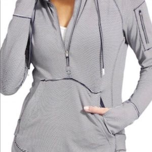 Athleta 3/4 zip (poly/spandex) hoodie